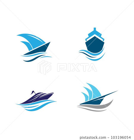 Cruise ship symbol vector icon Cruise ship symbol vector icon 103196054