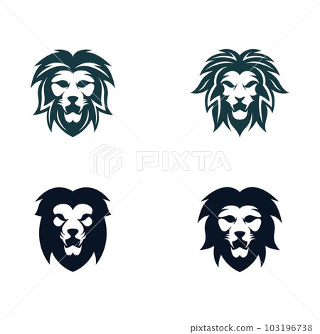Lion head vector icon Lion head vector icon 103196738