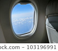 sky seen from airplane window 103196991