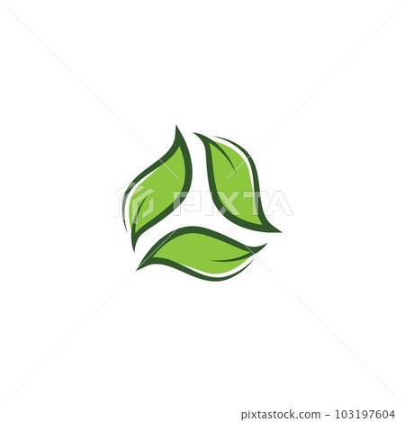 Leaf symbol vector icon Leaf symbol vector icon 103197604