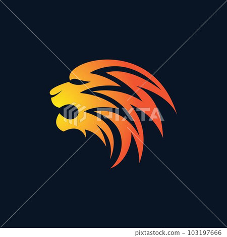 Lion head vector icon Lion head vector icon 103197666