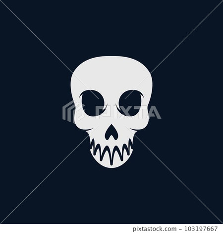 Skull vector icon illustration Skull vector icon illustration 103197667