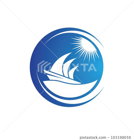 Cruise ship symbol vector icon 103198038