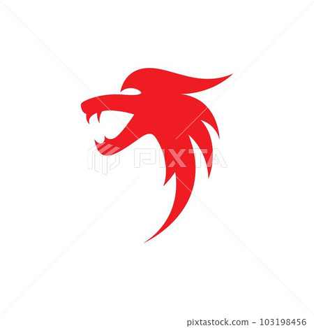 Dragon head symbol illustration 103198456