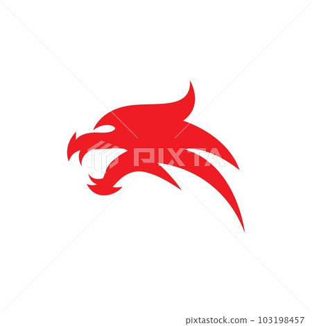 Dragon head symbol illustration 103198457