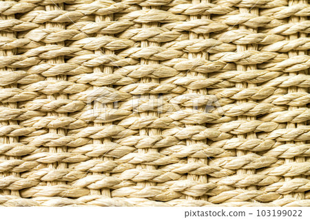 Texture background of wicker straw basket close-up 103199022
