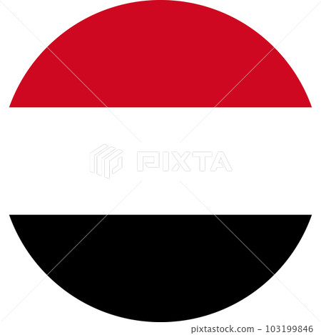 round Yemeni flag of Yemen round Yemeni flag of Yemen 103199846