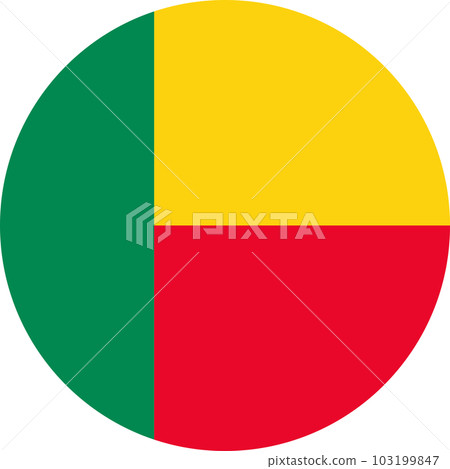 round Beninese flag of Benin round Beninese flag of Benin 103199847