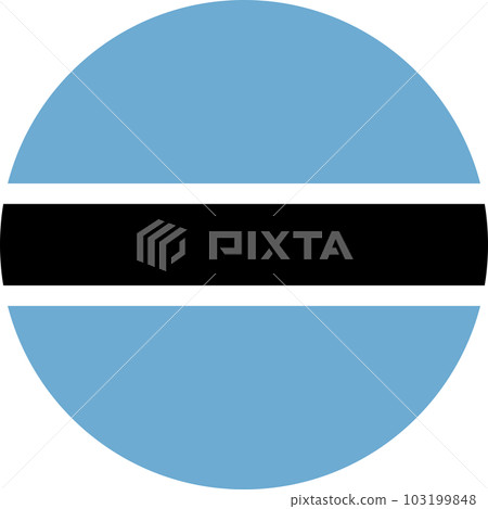 round Motswana flag of Botswana 103199848