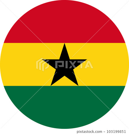 round Ghanaian flag of Ghana round Ghanaian flag of Ghana 103199851