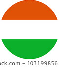 round Nigerien flag of Niger 103199856