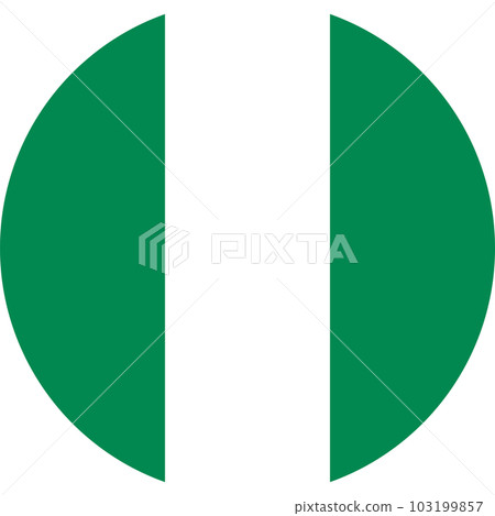 round Nigerian flag of Nigeria round Nigerian flag of Nigeria 103199857