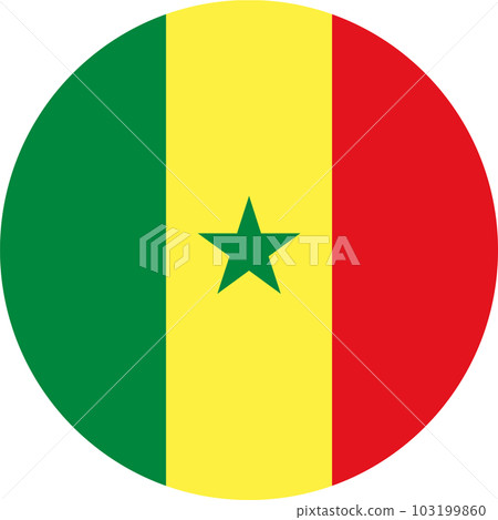 round Senegalese flag of Senegal round Senegalese flag of Senegal 103199860