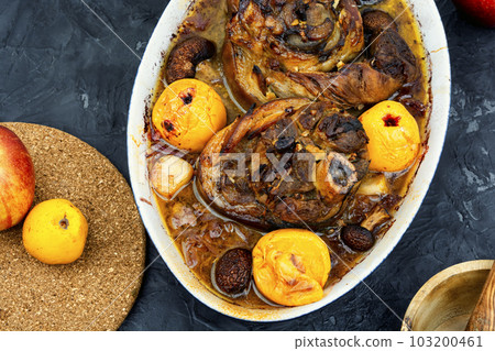 Roast pork knuckle, eisbein. Roast pork knuckle, eisbein. 103200461
