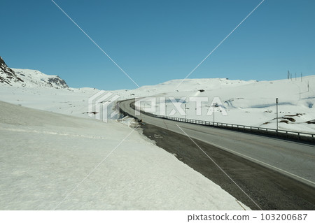 Road to the Norwegian fjord 103200687
