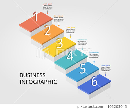 level template for infographic for presentation... - Stock Illustration ...
