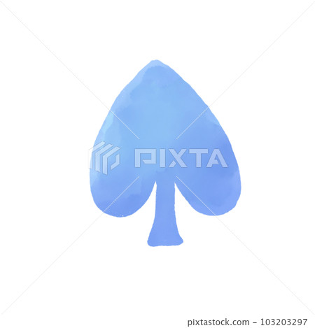 watercolor spade 103203297