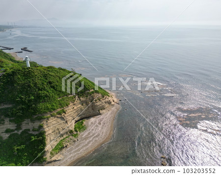 Niigata Kashiwazaki Shiiyabana Lighthouse (aerial drone photography) Niigata Kashiwazaki Shiiyabana Lighthouse (aerial drone photography) 103203552