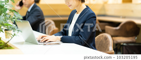 Business woman middle woman 103205195