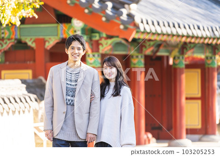 Travel young couple 103205253