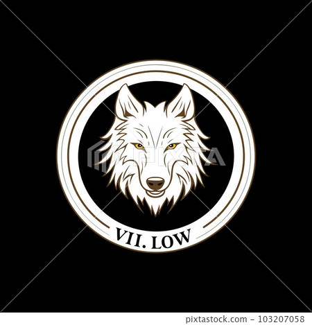 Wolf Face Logo Vector Design 103207058