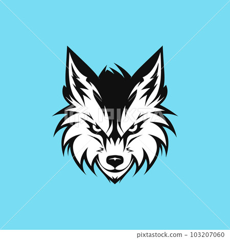 Wolf Head Icon Logo Flat Design Vector Wolf Head Icon Logo Flat Design Vector 103207060