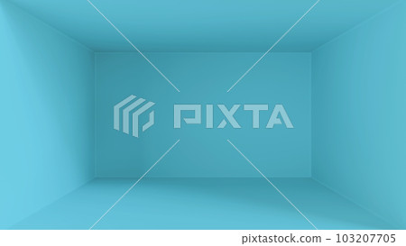 Simple blue box/room 3D background template 103207705