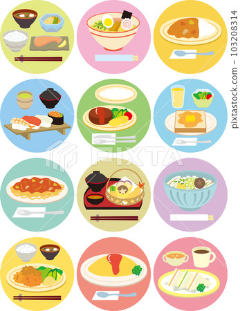 可愛的西式日本料理套裝 可愛的西式日本料理套裝 103208314