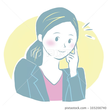 woman, thinking, proposing, noticing woman, thinking, proposing, noticing 103208740