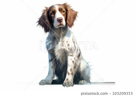 Beagle with a slightly worried face: AI work Beagle with a slightly worried face: AI work 103209353