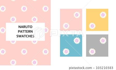 Naruto seamless pattern swatch - Stock Illustration [103210383] - PIXTA