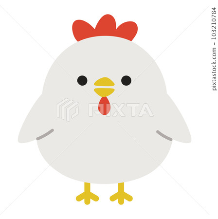 Full body illustration of a cute chicken 103210784
