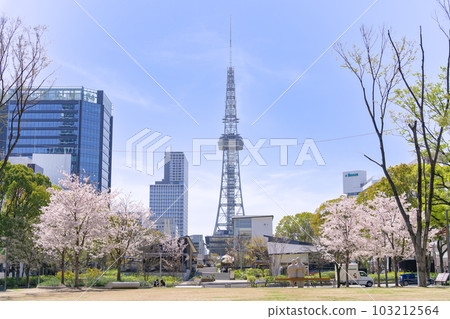 Nagoya in Spring Sakae Hisaya Odori Park Layered Hisaya Odoori Park Chubu Electric Power MIRAI TOWER 103212564