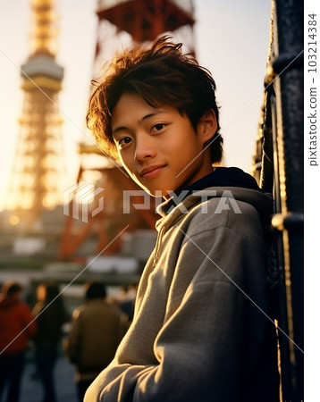 Handsome man generated by AI, Japanese 103214384