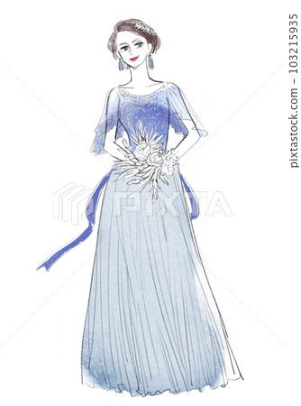 拿著花束的成年女性 103215935