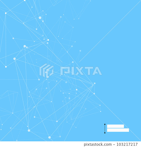 Connecting dots and lines. Graphic plexus element. Molecule or atom or dna concept. Science and technology vector background 103217217