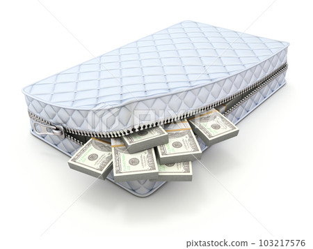 Money in the mattress Money in the mattress 103217576