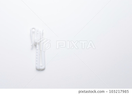 beautiful curtain hook white background 103217985