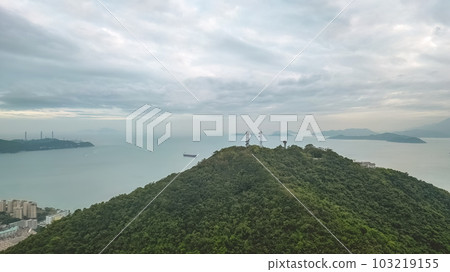 the landscape of Mount Davis, hong kong May 10 2022 the landscape of Mount Davis, hong kong May 10 2022 103219155
