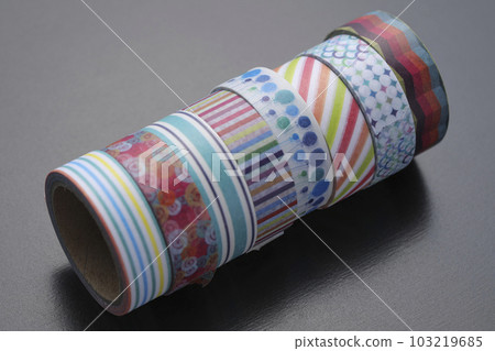 Masking tape taken on a black background Masking tape taken on a black background 103219685