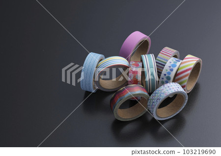 Masking tape taken on a black background Masking tape taken on a black background 103219690