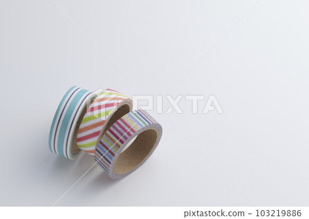 Masking tape taken against a white background 103219886