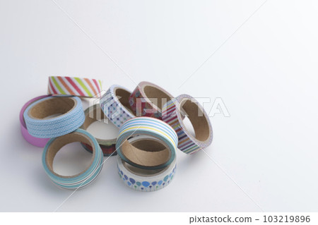 Masking tape taken against a white background Masking tape taken against a white background 103219896