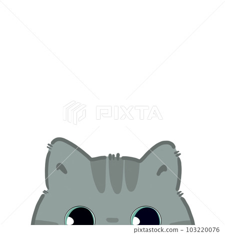 Cute and kawaii face cat cartoon character hand draw 103220076