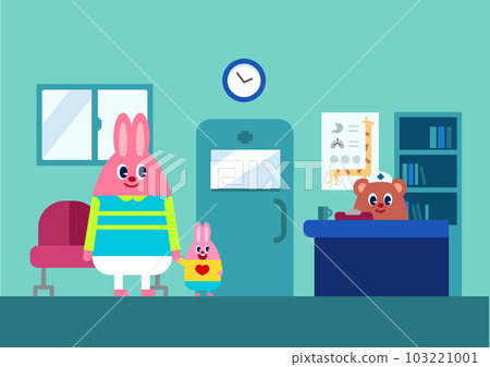 animal characters for children medical examination 103221001