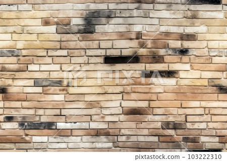 Ai generative Background of brick wall texture or brick wall