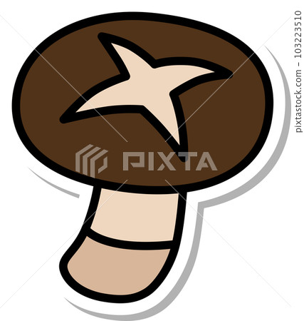 Sticker style single item Maitake mushroom 103223510