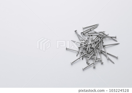 在白色背景上拍攝的指甲 在白色背景上拍攝的指甲 103224528