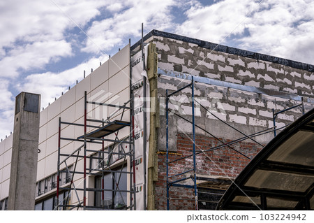 cladding facades with decorative panels 103224942