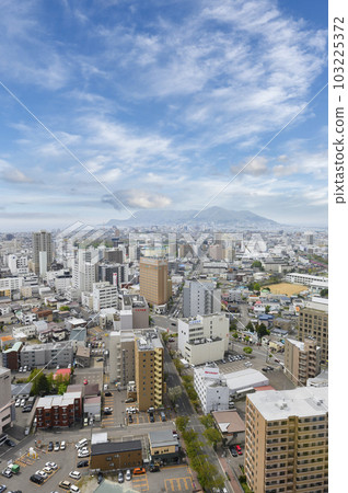 Hakodate Mount Hakodate seen from Goryokaku Tower 103225372